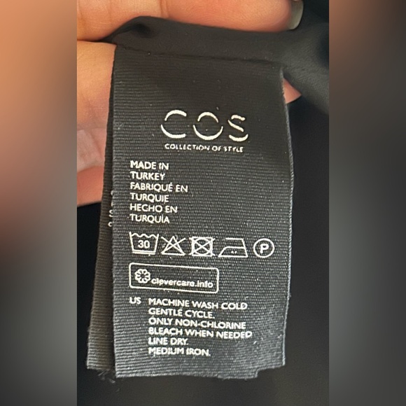 COS Black A-Line Mini Dress - Size 8 - Picture 11 of 11